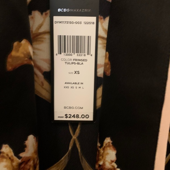 Bcbg Tulip Print Robe Jacket XS - Picture 3 of 4